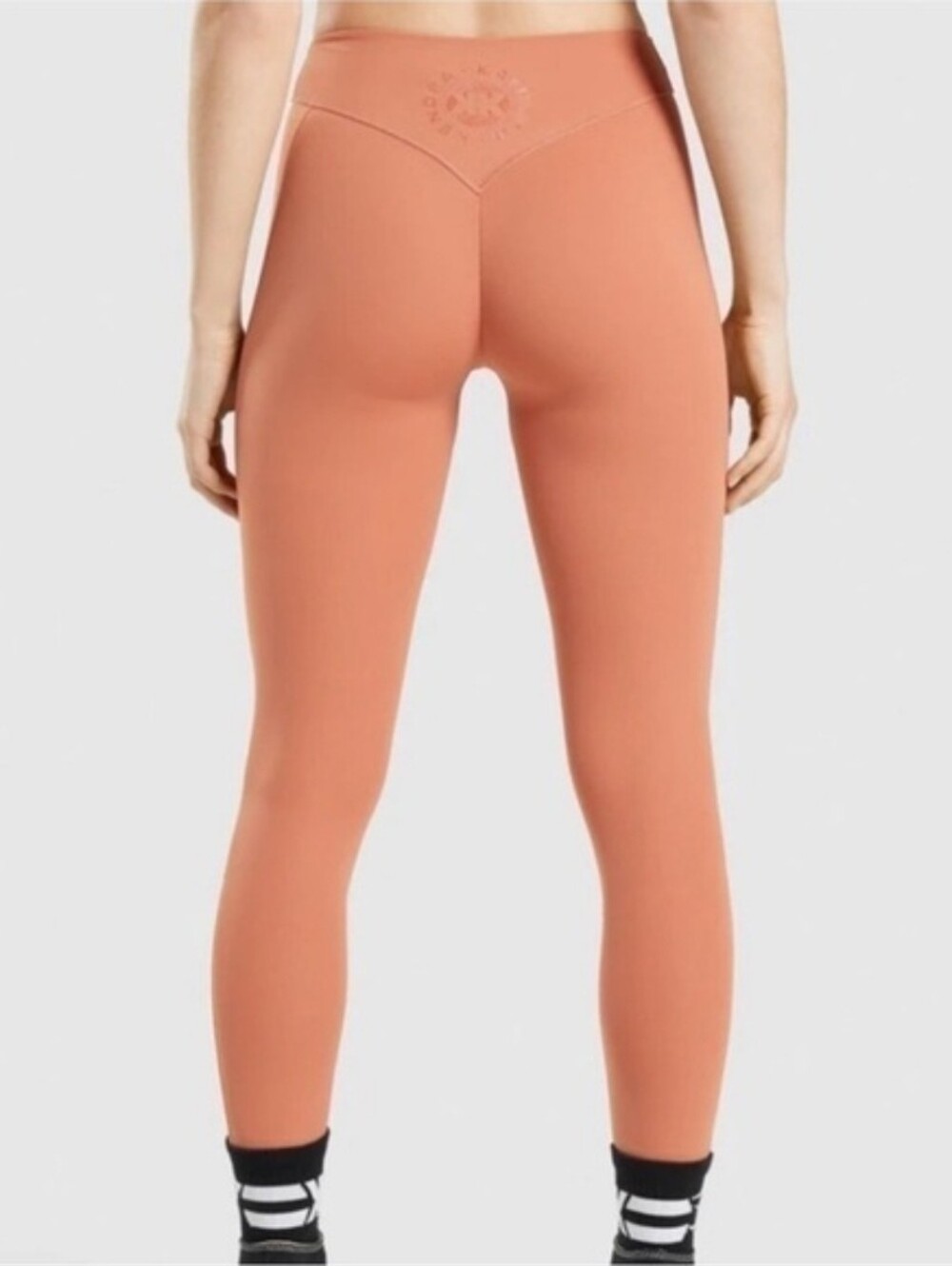 Gymshark Kendra Katheryn Terracotta 7/8 Seamless Leggings Size Medium